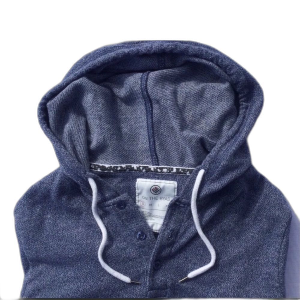 HOODIE Pullover Sweatshirt Blue-Juniors Small